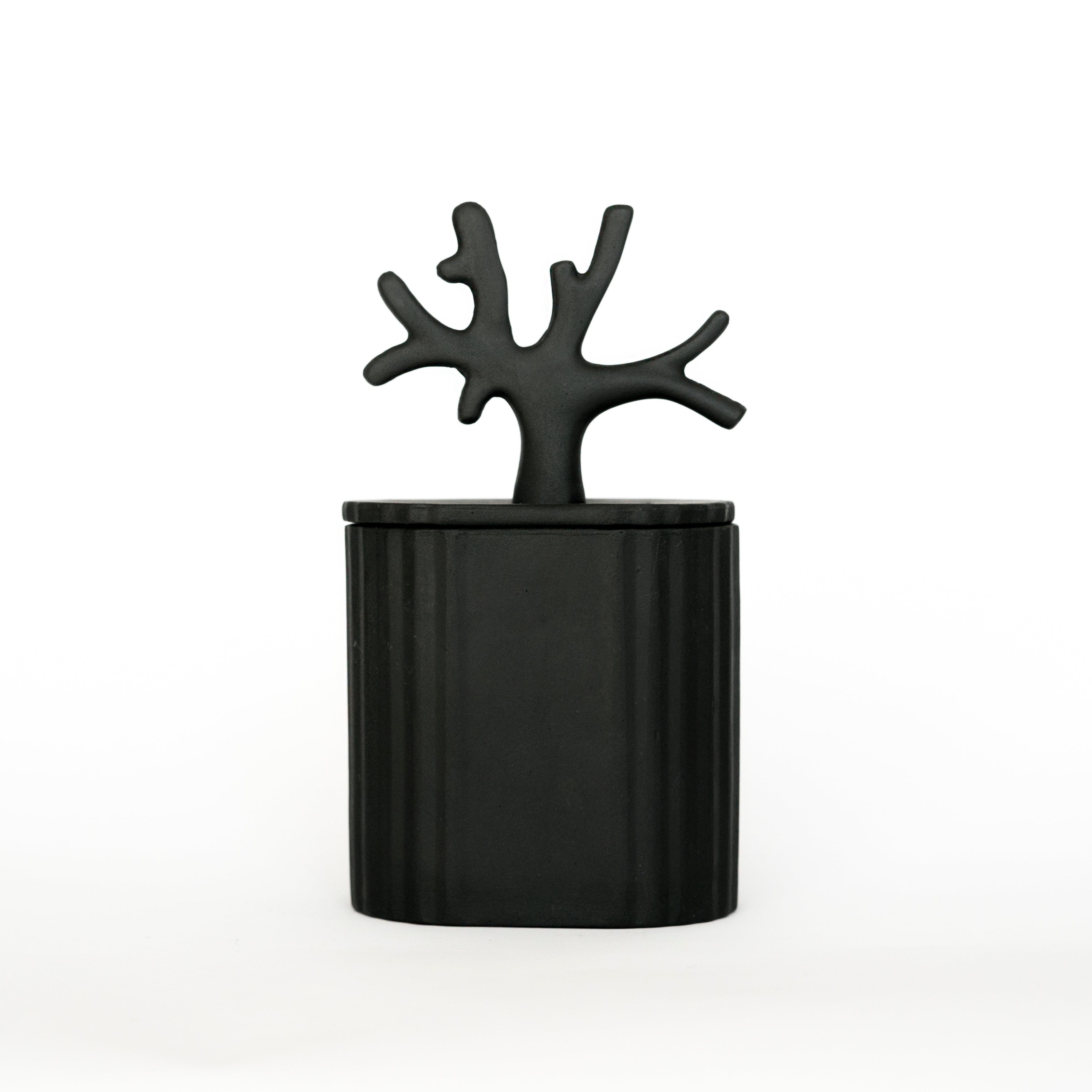 Bougie Ki en porcelaine noire